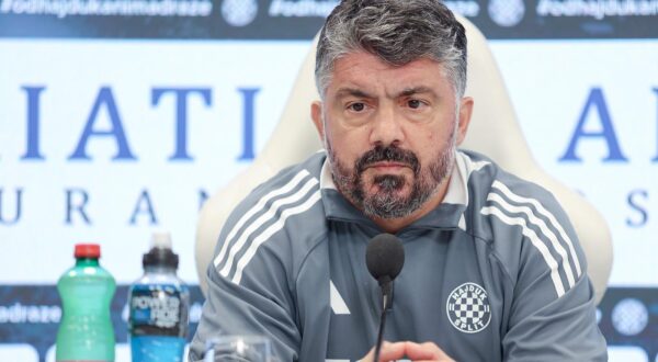 14.02.2025., Split- Pressica trenera Hajduka Genaro Gattusa uoci utakmice s HNK Rijeka Photo: Ivana Ivanovic/PIXSELL