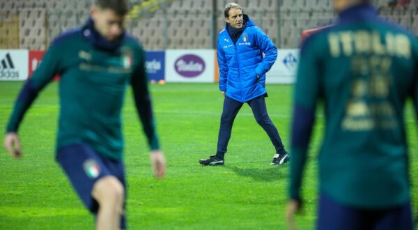 14.11.2019., Zenica, Bosna i Hercegovina - Trening nogometne reprezentacije Italije uoci kvalifikacijske utakmice za Euro 2020. protiv Bosne i Hercegovine. Izbornik Roberto MancinirPhoto: Armin Durgut/PIXSELL