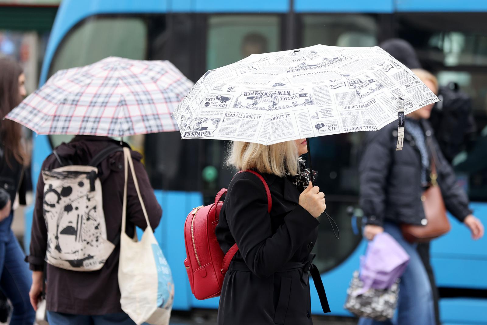 15.04.2025., Zagreb - Kisa povremeno pada diljem hrvatske. Prema prognozama toplo, ali promjenljivo vrijeme s povremenom kisom produziti ce se na veci dio tjedna. Photo: Patrik Macek/PIXSELL