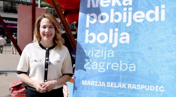16.04.2025., Zagreb - Kandidatkinja za gradonacelnicu Grada Zagreba Marija Selak Raspudic zapocela je s prikupljanjem potpisa za potvrdu svoje kandidature na lokalnim izborima 2025. Photo: Patrik Macek/PIXSELL