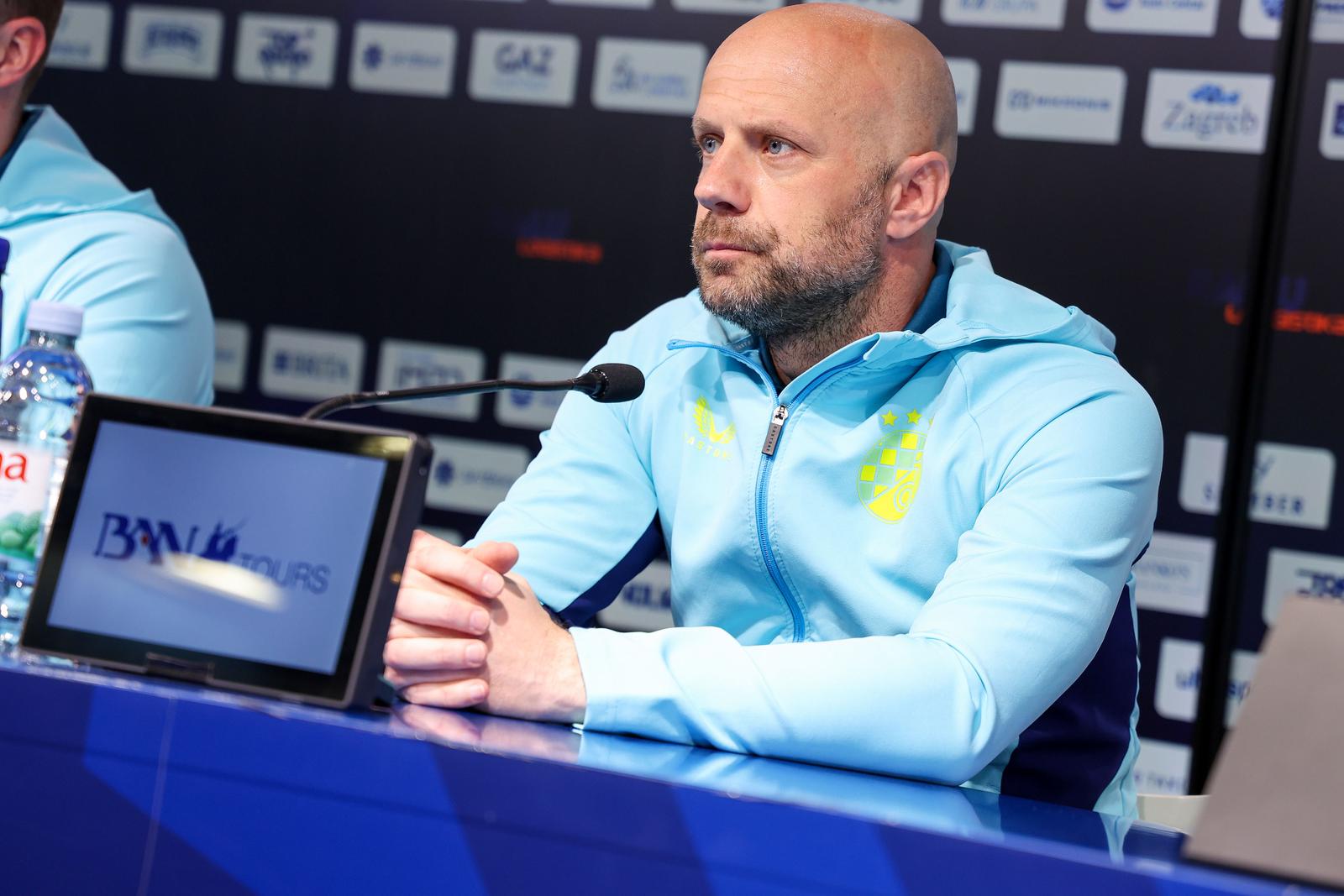 16.04.2025., Zagreb - Konferencija za medije  Sandra Perkovica trenera nGNK Dinamo povodom utakmice 30. kola SuperSport HNL-a izmedu Sibenika i Dinama. Photo: Matija Habljak/PIXSELL