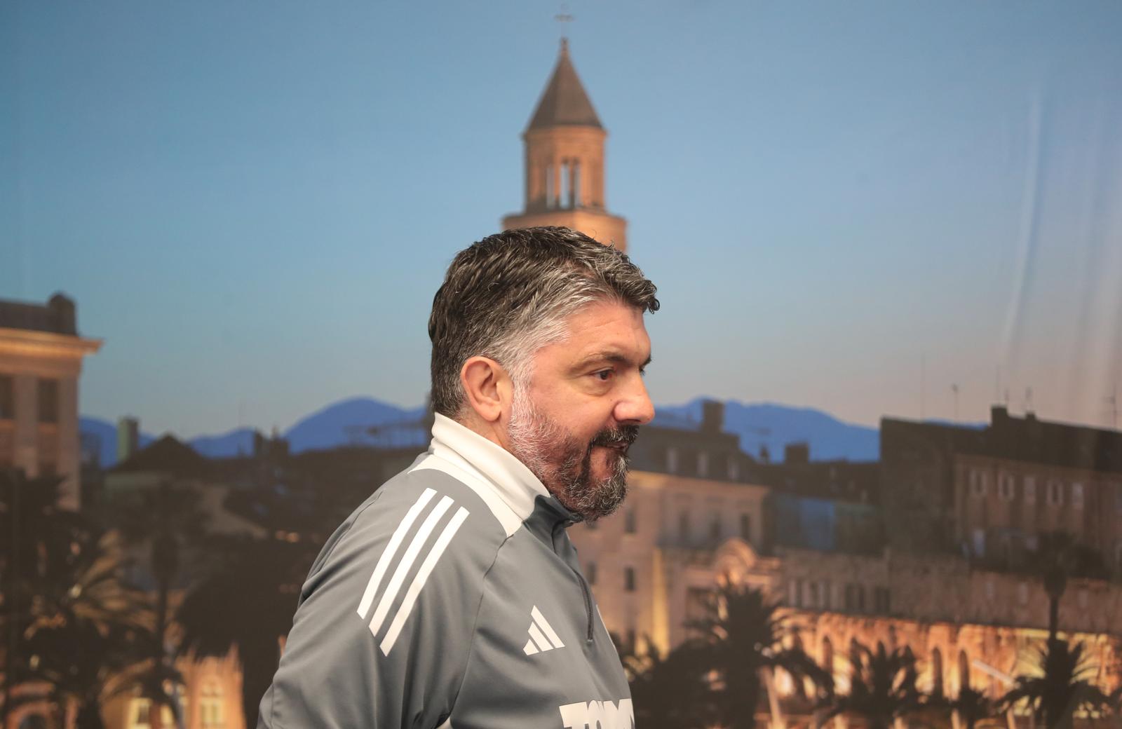 17.04.2025.,Split-  Trener Hajduka Gennaro Gattuso odrzao koferenciju za medije uoci utakmice protiv Varazdina. Photo: Ivo Cagalj/PIXSELL