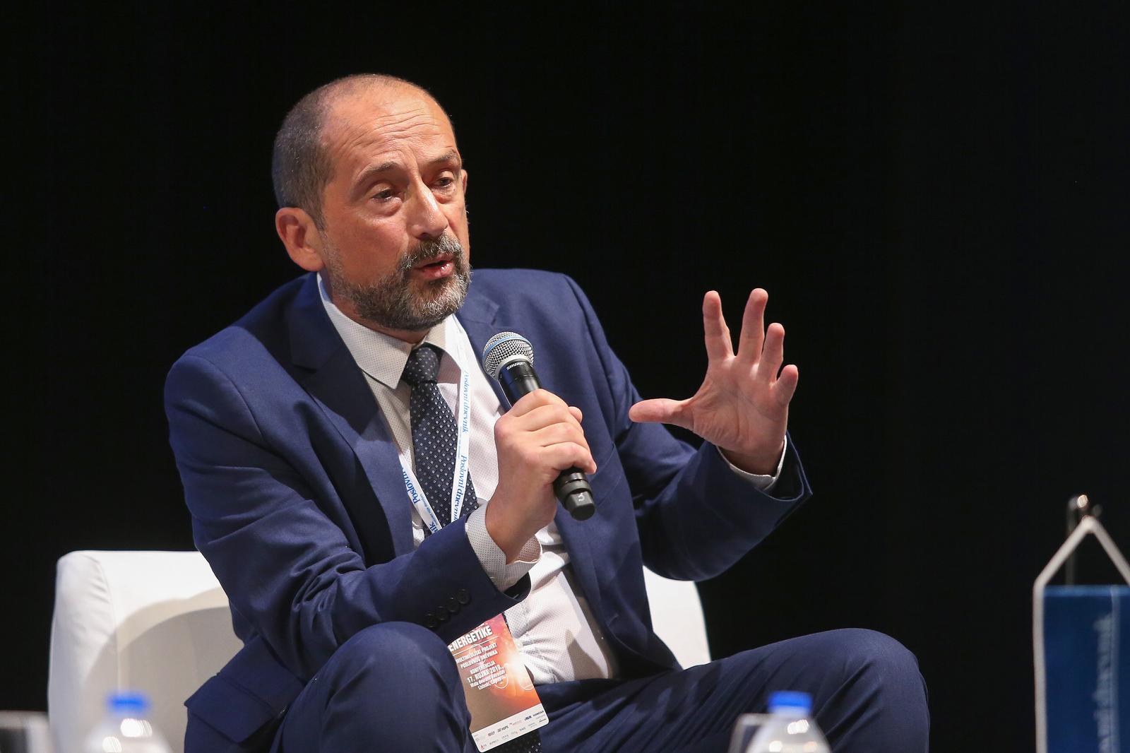 17.09.2019., Zagreb - Konferencija Snaga Hrvatske Energetike u organizaciji Poslovnog dnevnika odrzana je u maloj dvorani KD Vatroslava Lisinskog. Panel diskusija, Elektricna energija. Goran Slipac. rPhoto: Luka Stanzl/PIXSELL