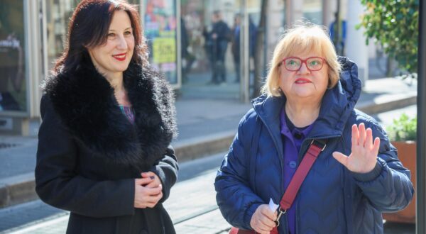 20.03.2025., Zagreb - Dalija Oreskovic i Anka Mrak-Taritas odrzali su konferenciju za medije s temom  ozbiljni iskoraci prema europskom licu Zagreba umjesto ishitrenih instalacija, te su najaviti zajednicki izlazak Gradjansko-liberalnog saveza (GLAS) stranke Dalija Oreskovic i ljudi s imenom i prezimenom (DOSIP) na lokalne izbore u Zagrebu. Photo: Sanjin Strukic/PIXSELL