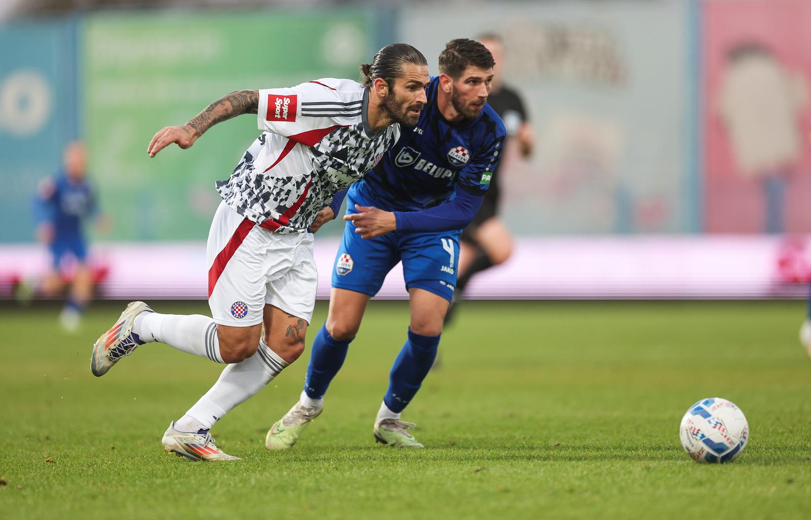 20.10.2024., Koprivnica- Gradski stadion Ivan Kusek Apas u Koprivnici. Slaven Belupo i Hajduk sastali su se u 10. kolu SuperSport HNL-a.  Photo: Slavko Midzor/PIXSELL
