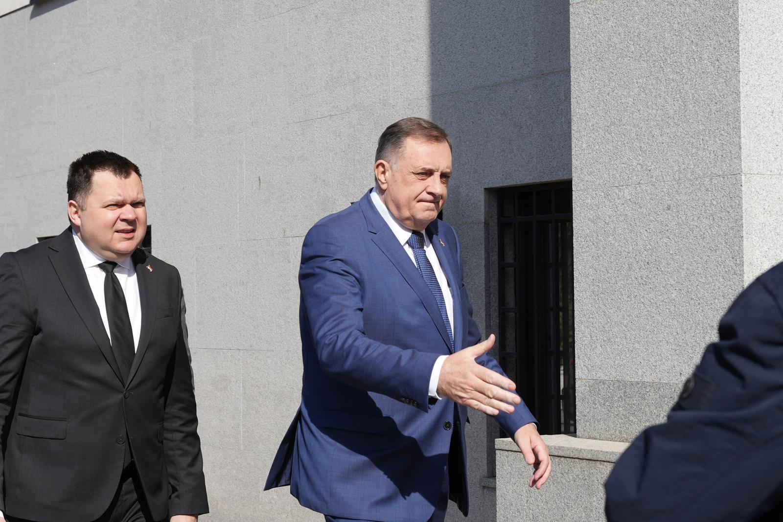 21.03.2025., Akademija nauka i umjetnosti RS, Banja Luka (BiH) - Predsjednik Republike Srpske Milorad Dodik sudjelovao na znanstvenom skupu „Dejtonski mirovni sporazum – 30 godina mira i stabilnosti“. Photo: Dejan Rakita/PIXSELL/PIXSELL