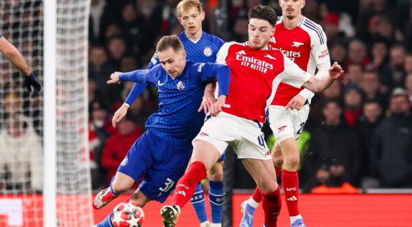 22.01.2025., stadion Emirates, London, Engleska - UEFA Liga prvaka, grupna faza, 7. kolo, Arsenal - GNK Dinamo. Photo: Luka stanzl/PIXSELL