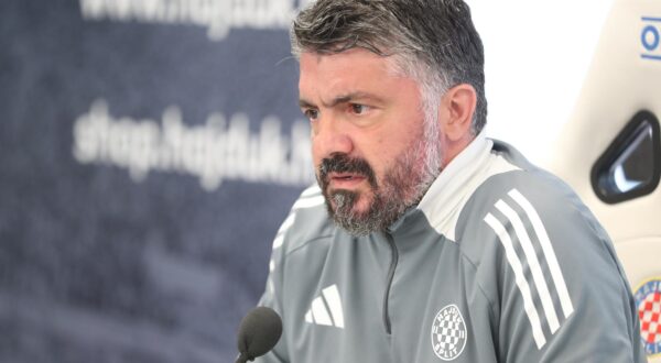 22.04.2025.,Split - Gennaro Gattuso odrzao konferenciju za medije uoci utakmice Hajduka protiv Istre. Photo: Ivo Cagalj/PIXSELL