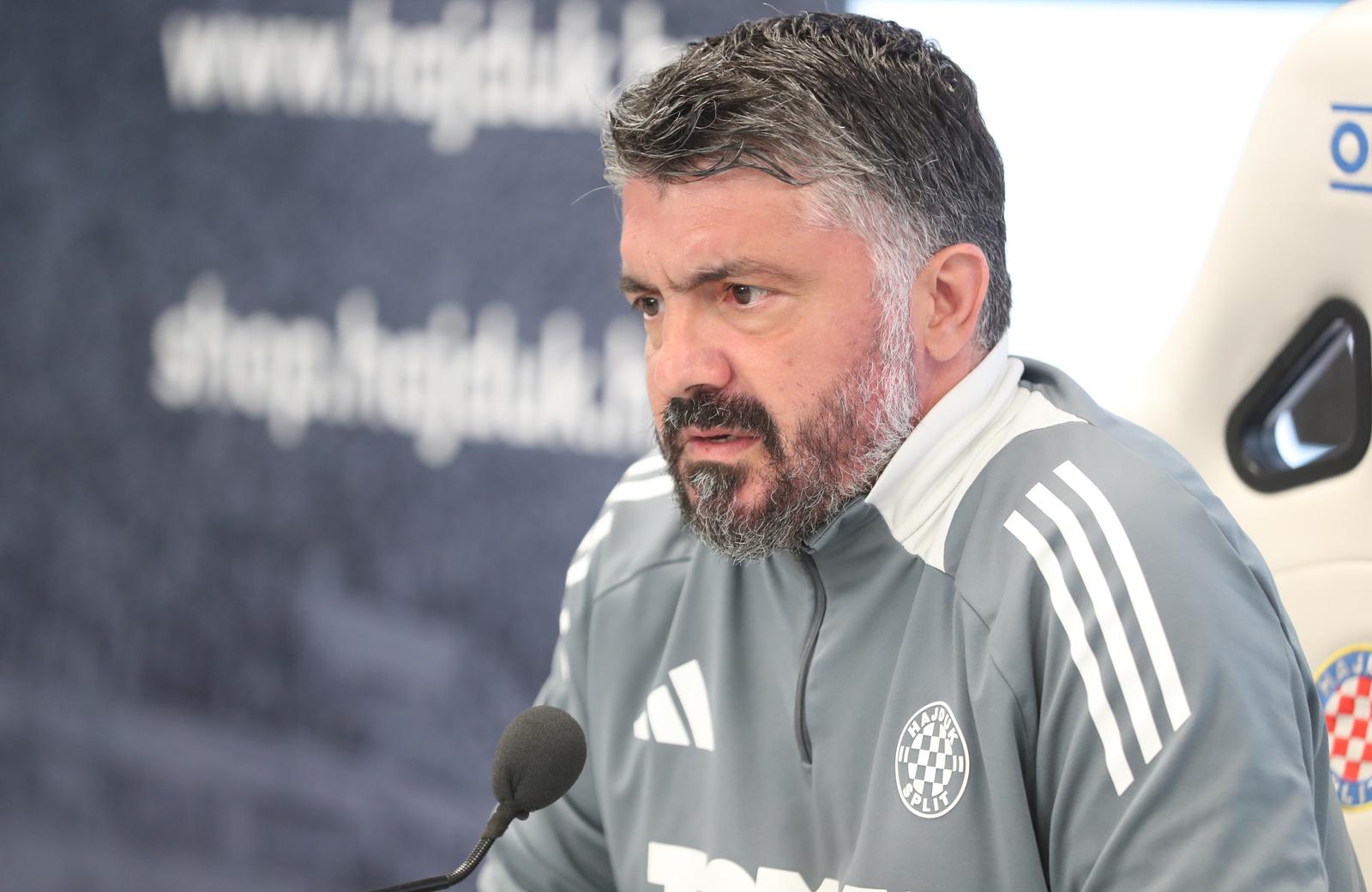 22.04.2025.,Split - Gennaro Gattuso odrzao konferenciju za medije uoci utakmice Hajduka protiv Istre. Photo: Ivo Cagalj/PIXSELL
