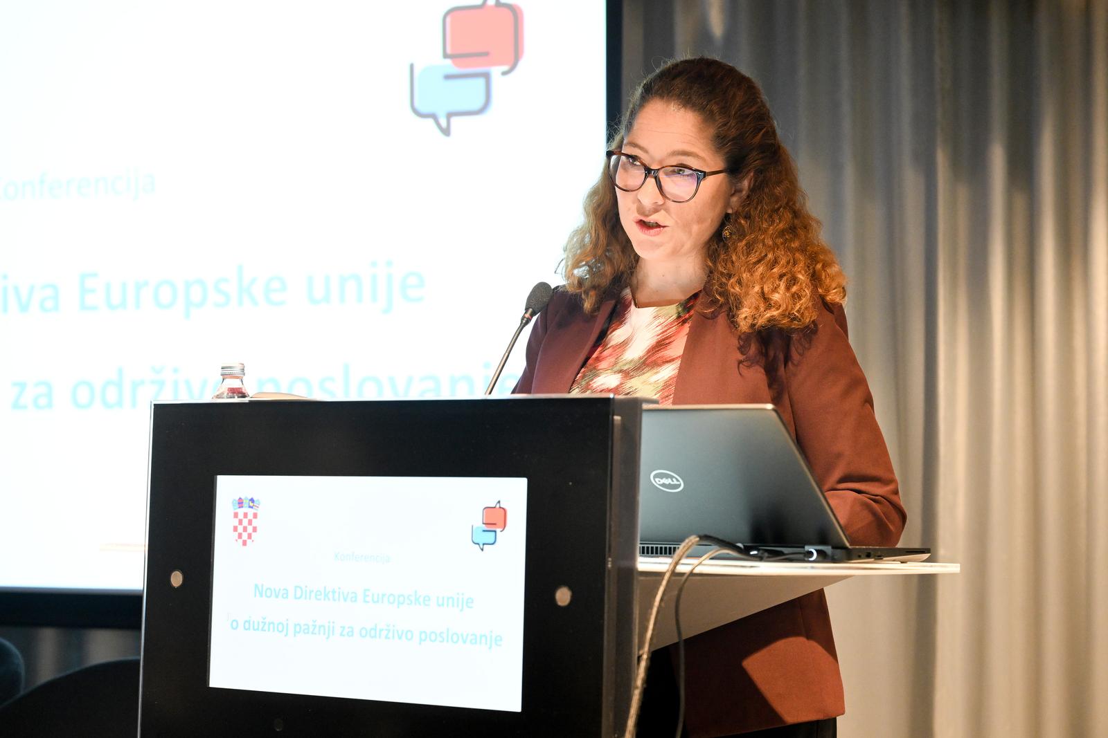 22.10.2024., Zagreb - U Hotelu Zonar odrzana je konferencija Nova Direktiva Europske unije o duznoj paznji za odrzivo poslovanje. Photo: Davorin Visnjic/PIXSELL