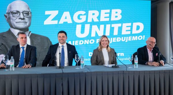 24.04.2025., Zagreb - Predstavljanje platforme za Zagreb United, liste za Gradsku skupstinu nositelja Davora Sterna i kandidata za gradonacelnika i zamjenika koje ce lista podrzati. Photo: Neva Zganec/PIXSELL