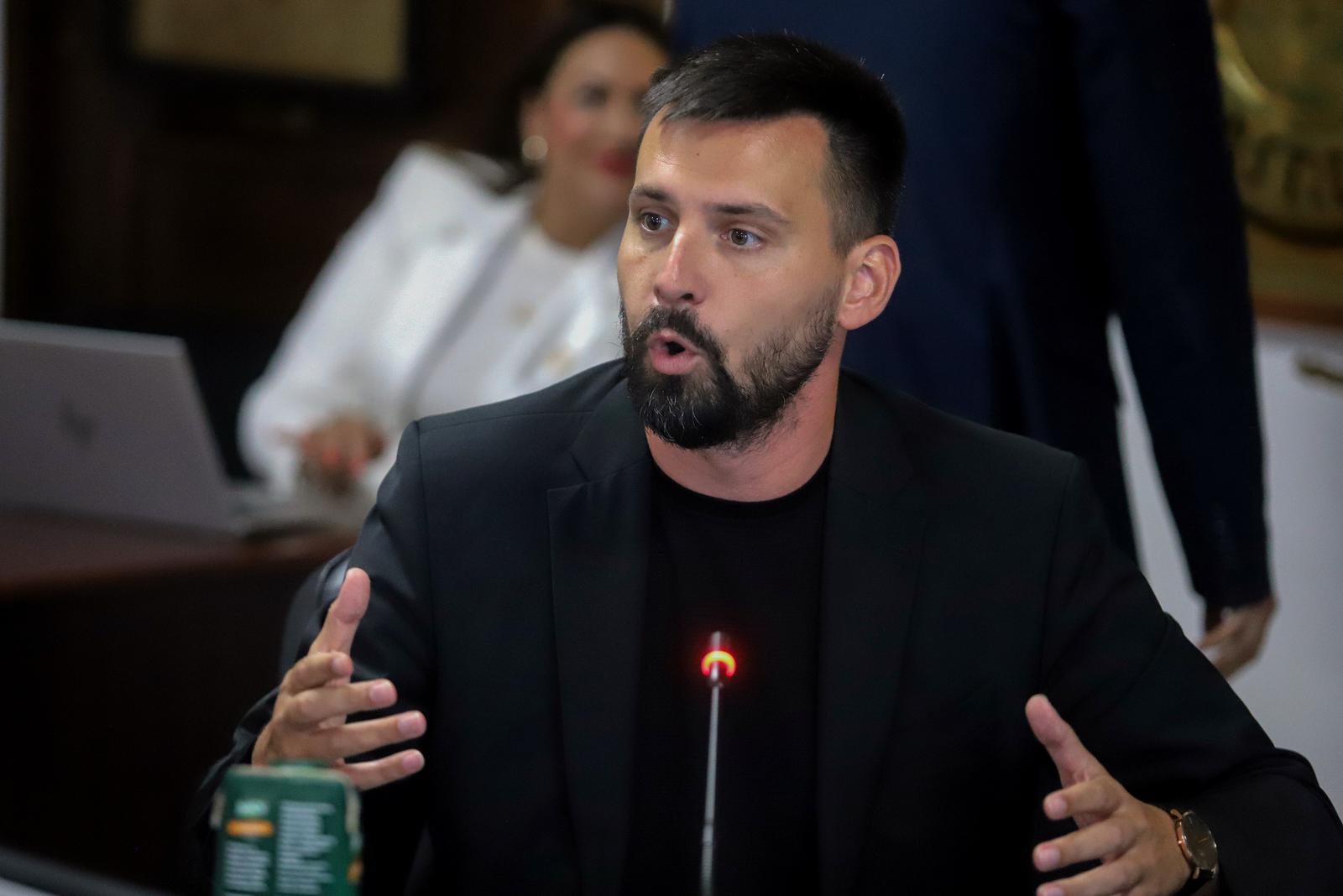 24.09.2024., Split - Sjednica Gradskog vijeca s tematskom raspravom o radu gradske tvrtke "Cistoca" u Gradskoj upravi. zamjenik gradonacelnika Splita Bojan Ivosevic Photo: Ivana Ivanovic/PIXSELL