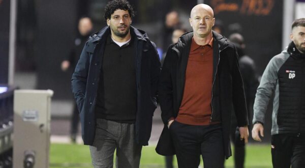 24.11.2024., stadion Subicevac, Sibenik - SuperSport HNL, 14. kolo, HNK Sibenik - HNK Gorica. Mario Carevic, Rajko Vidovic. Photo: Hrvoje Jelavic/PIXSELL
