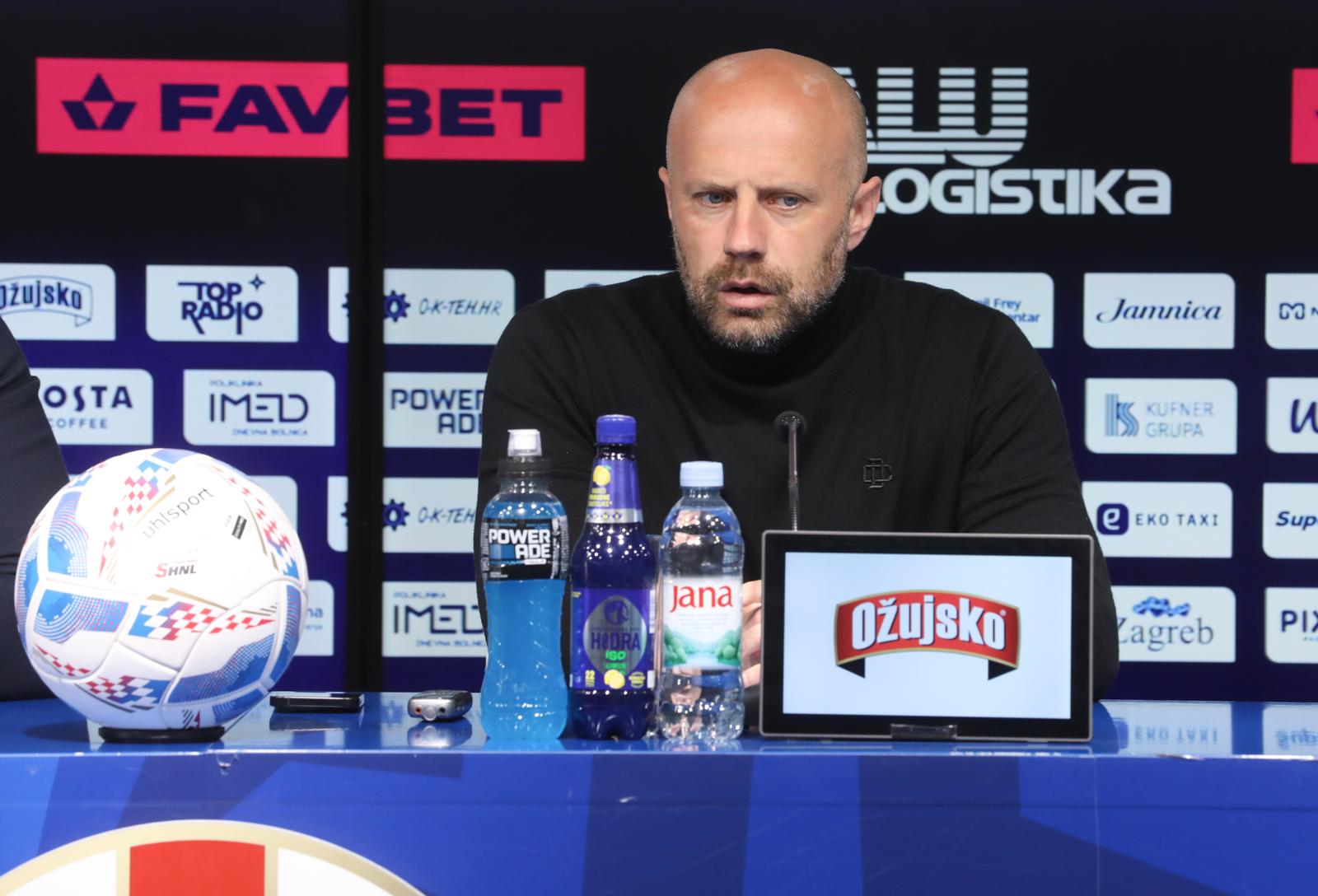 25.04.2025., Zagreb - Konferencija za medije, GNK Dinamo,
trener Sandro Perkovic Photo: Robert Anic/PIXSELL