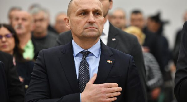28.03.2025., Sibenik - Proslava 35.obljetnice Hrvatske Demokratske Zajednice grada Knina.
Ivan Anusic. Photo: Hrvoje Jelavic/PIXSELL