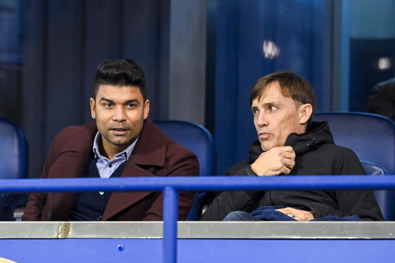 29.01.2025., stadion Maksimir, Zagreb - UEFA Liga prvaka, grupna faza, 8. kolo, GNK Dinamo - AC Milan. Eduardo da Silva, Dario Simic Photo: Marko Lukunic/PIXSELL