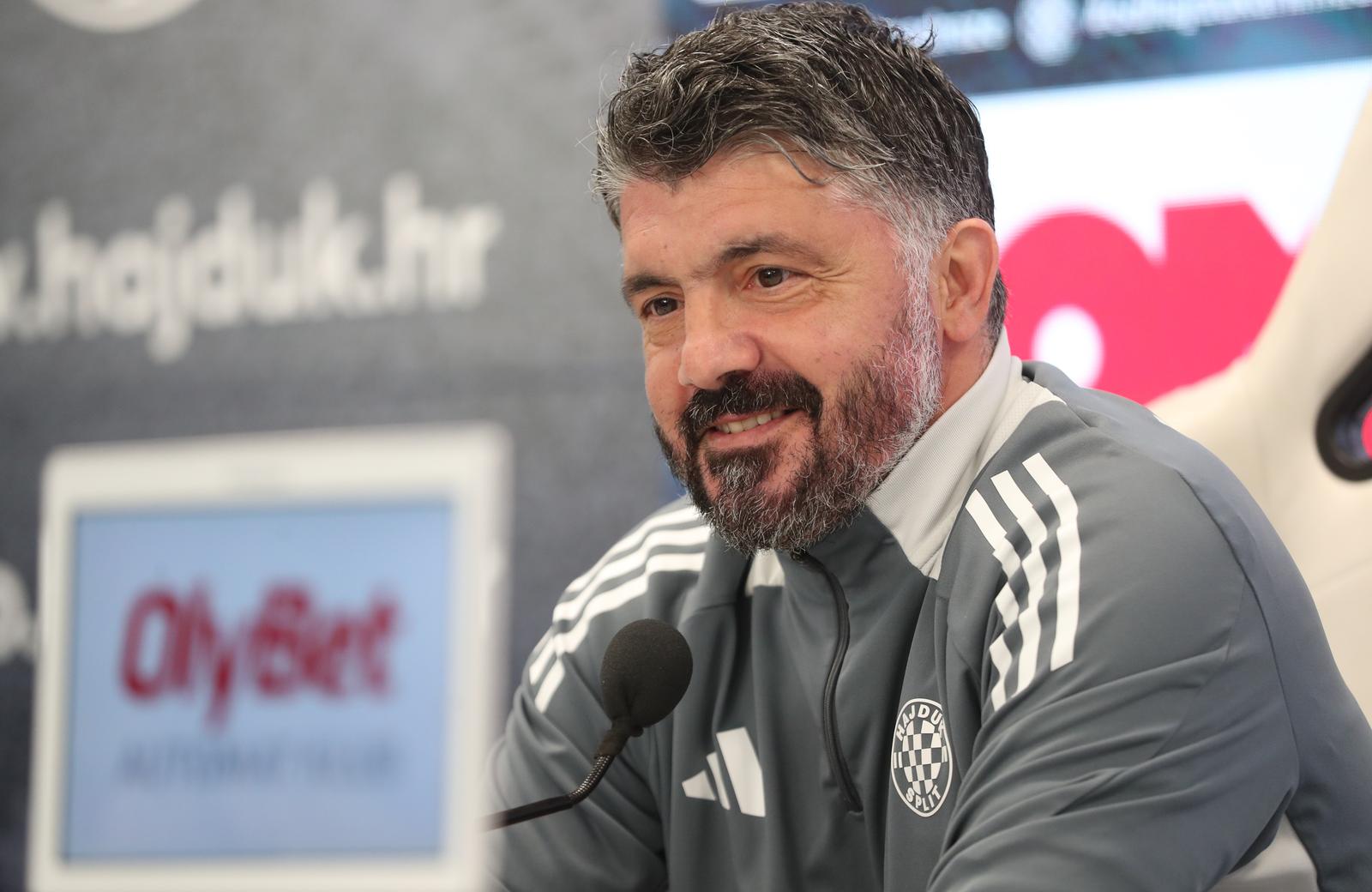 29.032025., Split - Trener Hajduka Gennaro Gattuso na konferenciji za medije uoci utakmice protiv Sibenika. Photo: Ivo Cagalj/PIXSELL