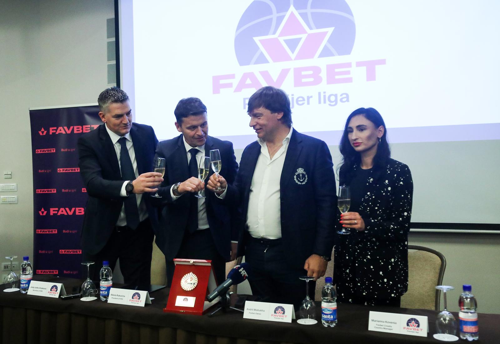 29.09.2023., Zagreb - U hotelu Aristos predstavljen je novi naslovni sponzor Premijer kosarkaske lige - FAVBET te se liga odsada zove FAVBET Premijer liga. Photo: Zeljko Hladika/PIXSELL
