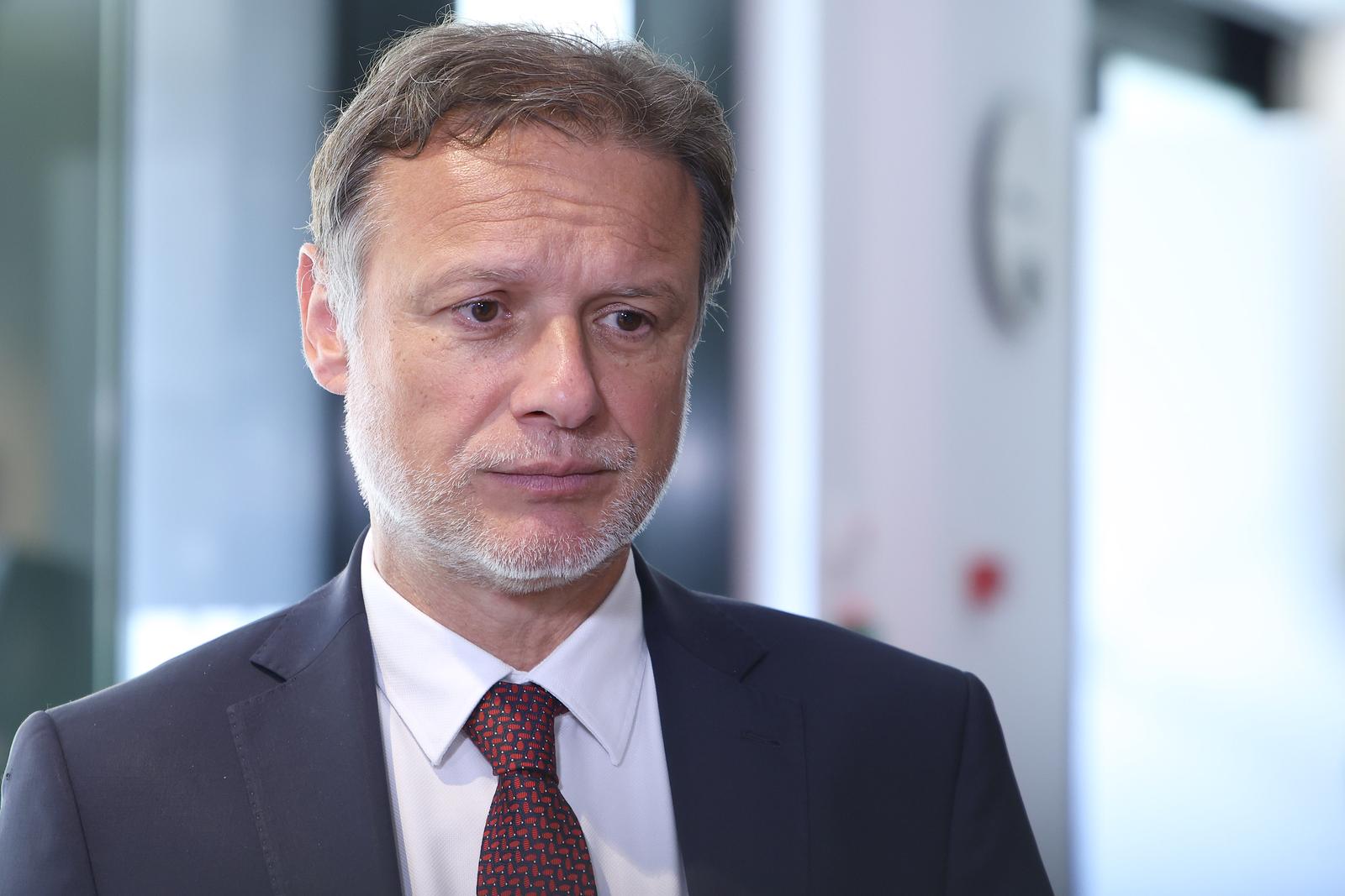 30.04.2025., Zagreb - Na konferenciji za medije odrzanoj u Saboru o uhicenjima povezanim s Hipodromom govorio je Gordan Jandrokovic. Photo: Patrik Macek/PIXSELL