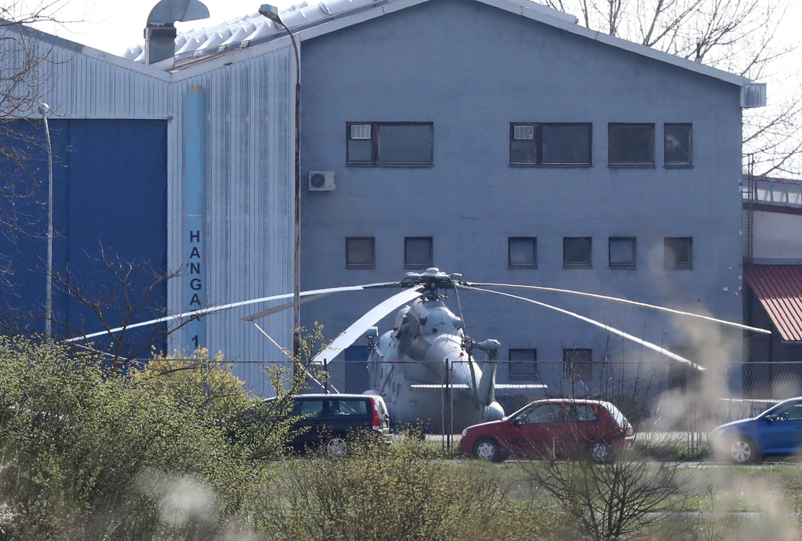 31.03.2023., Zagreb - Helikopteri u prostorima Zrakoplovno - tehnickog centra. Ministar Mario Banozic potvrdio je kako Hrvatska donira Ukrajini ukupno 14 helikoptera od cega dvanaest modela MI 8 MTV-1 i dva modela MI 8 T. Photo: Zeljko Hladika/PIXSELL