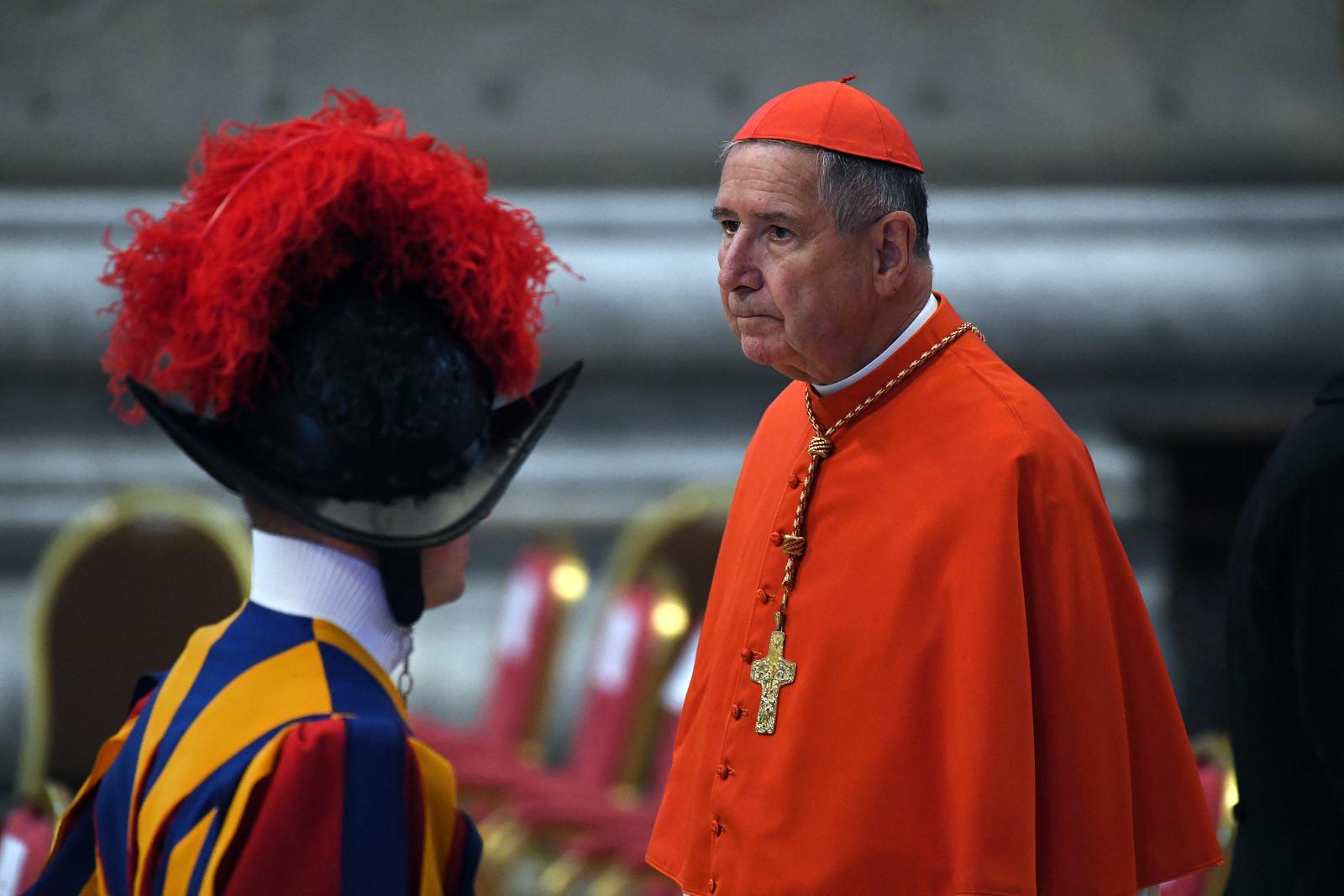 Cardinal Roger Michael Mahony (USA) during a Consistory ceremony led by pope Francis for the creation of 20 new Cardinals at the St. Peter's Basilica, Vatican on August 27, 2022. Photo: Eric Vandeville/ABACAPRESS.COM Photo: ABACA/ABACA