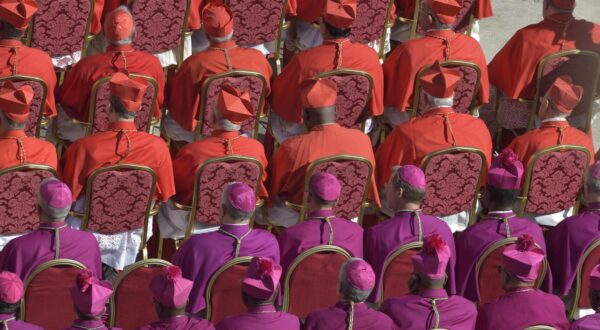 Act of appointment of cardinals in the Vatican Basilica of St. Peter, on September 30, 2023, in Rome, Italy. Pope Francis celebrates a consistory in which he creates 21 new cardinals, among them, three Spaniards: the Archbishop of Madrid, José Cobo, the Rector Major of the Salesians, Ángel Fernández Artime, and the Bishop of Ajaccio (Corsica), Francisco Javier Bustillo, born in Navarra but linked to the French Church. With regard to Spain, with the new additions, the College of Cardinals now has a total of 15 Spanish cardinals, nine of whom will be electors, i.e., they will be able to elect the new Pope in a future conclave, and six non-electors. Photo by Stefano Spaziani / Europa Press/ABACAPRESS.COM Photo: Europa Press/ABACA/ABACA