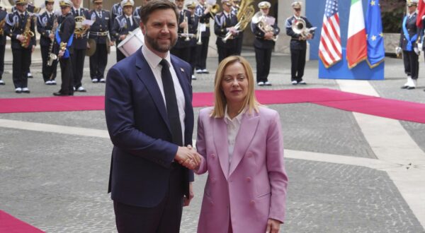 Rome, President Giorgia Meloni receives US Vice President JD Vance at Palazzo Chigi Photo: Barbara Amendola / ipa-agency.net/IPA