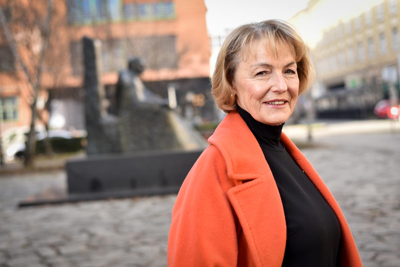 03.02.2024., Zagreb - Vesna Pusic, bivsa ministrica vanjskih poslova RH.  Photo: Sasa Zinaja/NFOTO