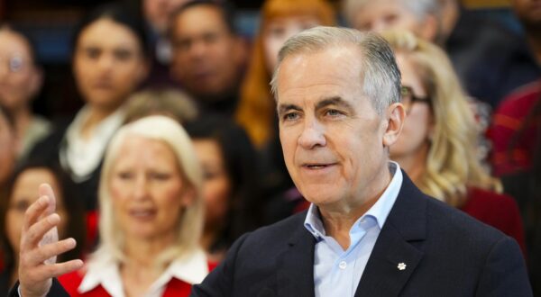 Liberal Leader Mark Carney responds to media questions following an announcement at AMPCO Manufacturers in Coquitlam, B.C., on Thursday, April 24, 2025. THE CANADIAN PRESS/Sean Kilpatrick Photo: Sean Kilpatrick/PRESS ASSOCIATION