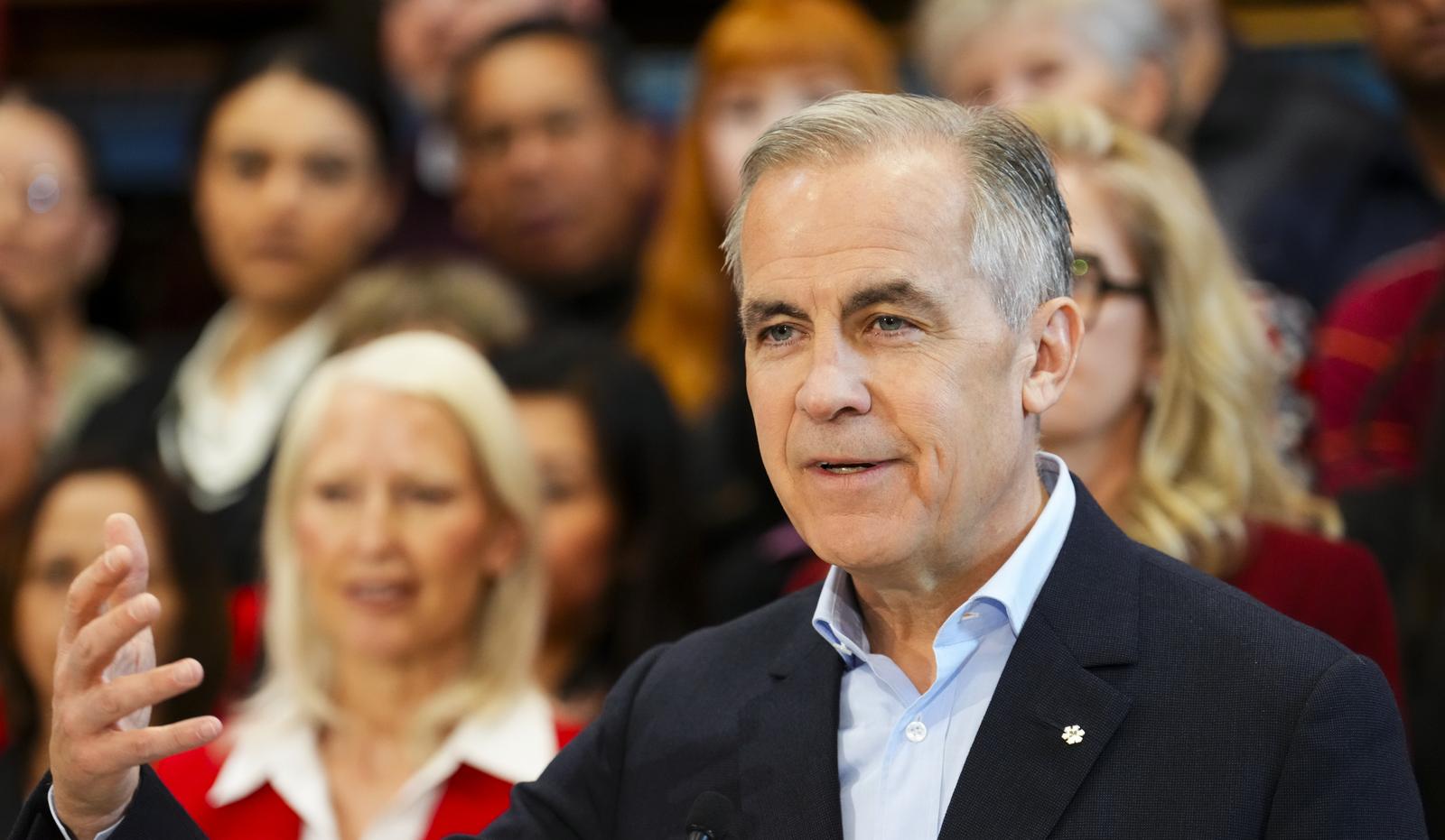 Liberal Leader Mark Carney responds to media questions following an announcement at AMPCO Manufacturers in Coquitlam, B.C., on Thursday, April 24, 2025. THE CANADIAN PRESS/Sean Kilpatrick Photo: Sean Kilpatrick/PRESS ASSOCIATION