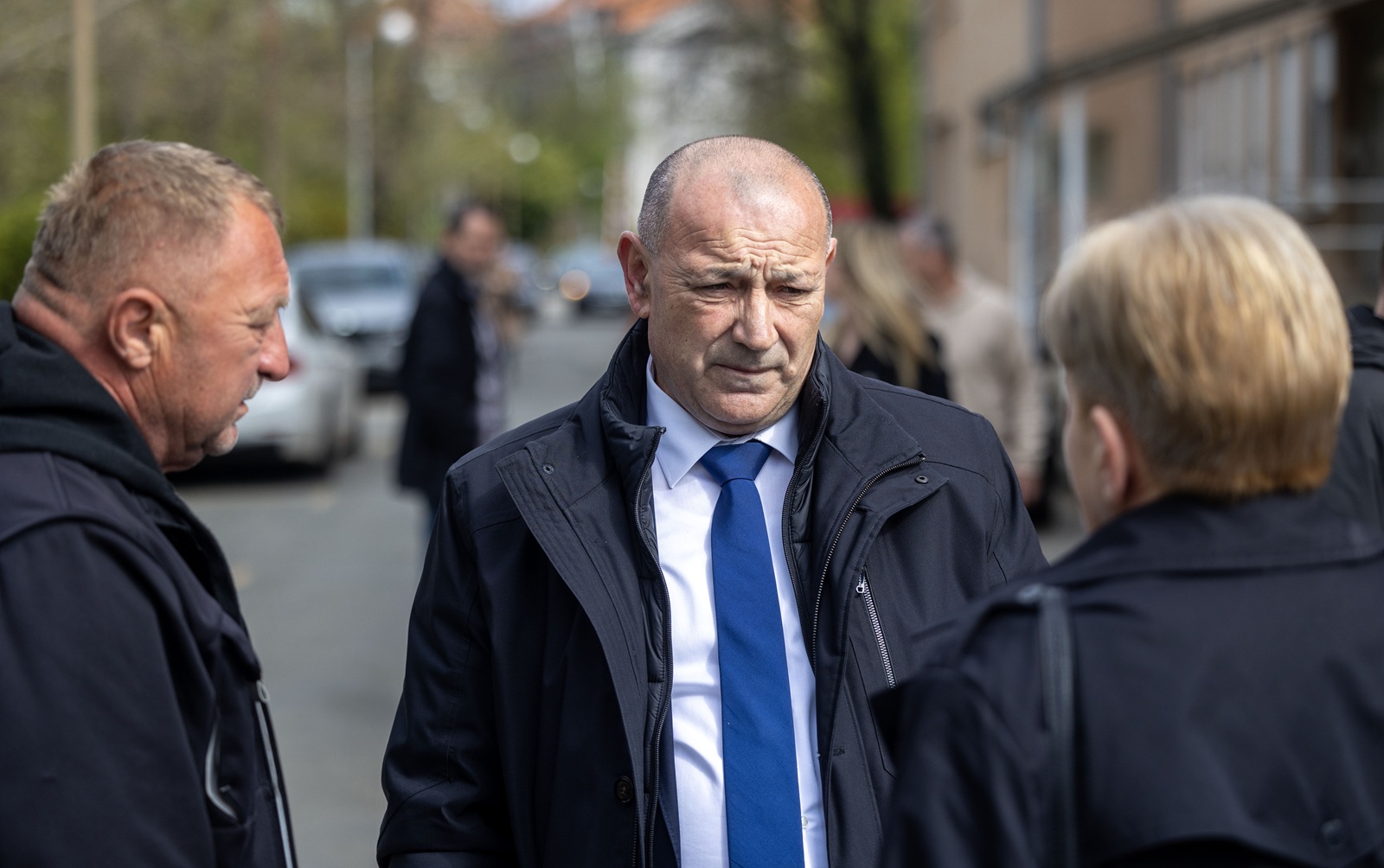 Zagreb, 7.4.2025 - U organizaciji Ministarstva hrvatskih branitelja održana je identifikacija posmrtnih ostataka žrtava iz Domovinskog rata, kojoj su prisustvovali potpredsjednik Vlade i ministar hrvatskih branitelja Tomo Medved (na slici) i glavni državni odvjetnik Ivan Turudić. Na završnu identifikaciju pozvane su obitelji sedam žrtava ekshumiranih iz masovne grobnice na Petrovačkoj doli kod Vukovara.
Foto Hina/ Dario GRZELJ/ dag