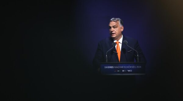 (250120) -- BUDAPEST, Jan. 20, 2025 (Xinhua) -- Hungarian Prime Minister Viktor Orban speaks during a conference reviewing Hungary's European Union presidency in Budapest, Hungary, on Jan. 20, 2025. Orban on Monday urged the European Union (EU) to adapt to global challenges and redefine its role to remain competitive on the world stage. (Photo by David Balogh/Xinhua) Photo: DAVID BALOGH/XINHUA