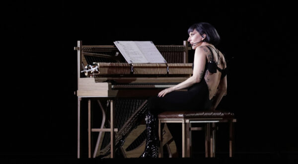 Lady Gaga takes part in a rehearsal a day ahead of her free concert, on Copacabana beach, in Rio de Janeiro, Friday, May 2, 2025.  (AP Photo/Bruna Prado)