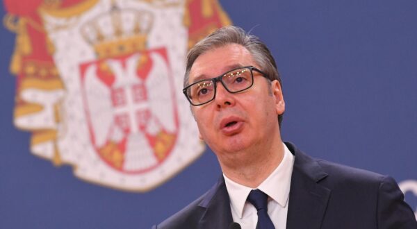 13, May, 2025, Belgrade - Statements for the media by the President of the Republic of Serbia Aleksandar Vucic and the President of the European Council Antonio Costa. Aleksandar Vucic. Photo: R.Z./ATAImages

13, maj, 2025, Beograd - Izjave za medije predsednika Republike Srbije Aleksandra Vucica i predsednika Evropskog saveta Antonija Koste. Photo: R.Z./ATAImages Photo: R.Z./ATA Images/PIXSELL