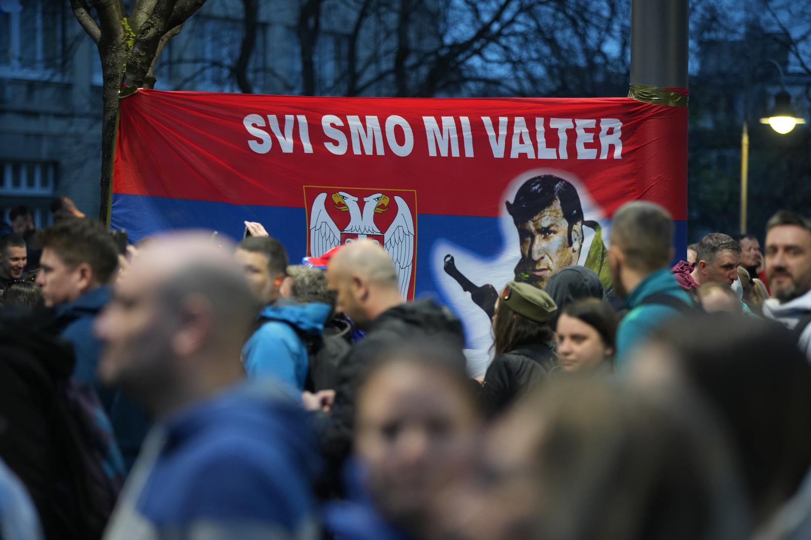 15.03.2025., Beograd, Srbija - Najveci prosvjed u Srbiji "15. za 15" sluzbeno je poceo. Na ulicama Beograda skupili su se deseci tisuca ljudi koji traze pravdu nakon sto je poginulo 15 osoba nakon urusavanja nadstresnice u Novom Sadu. Photo: Dejan Rakita/PIXSELL