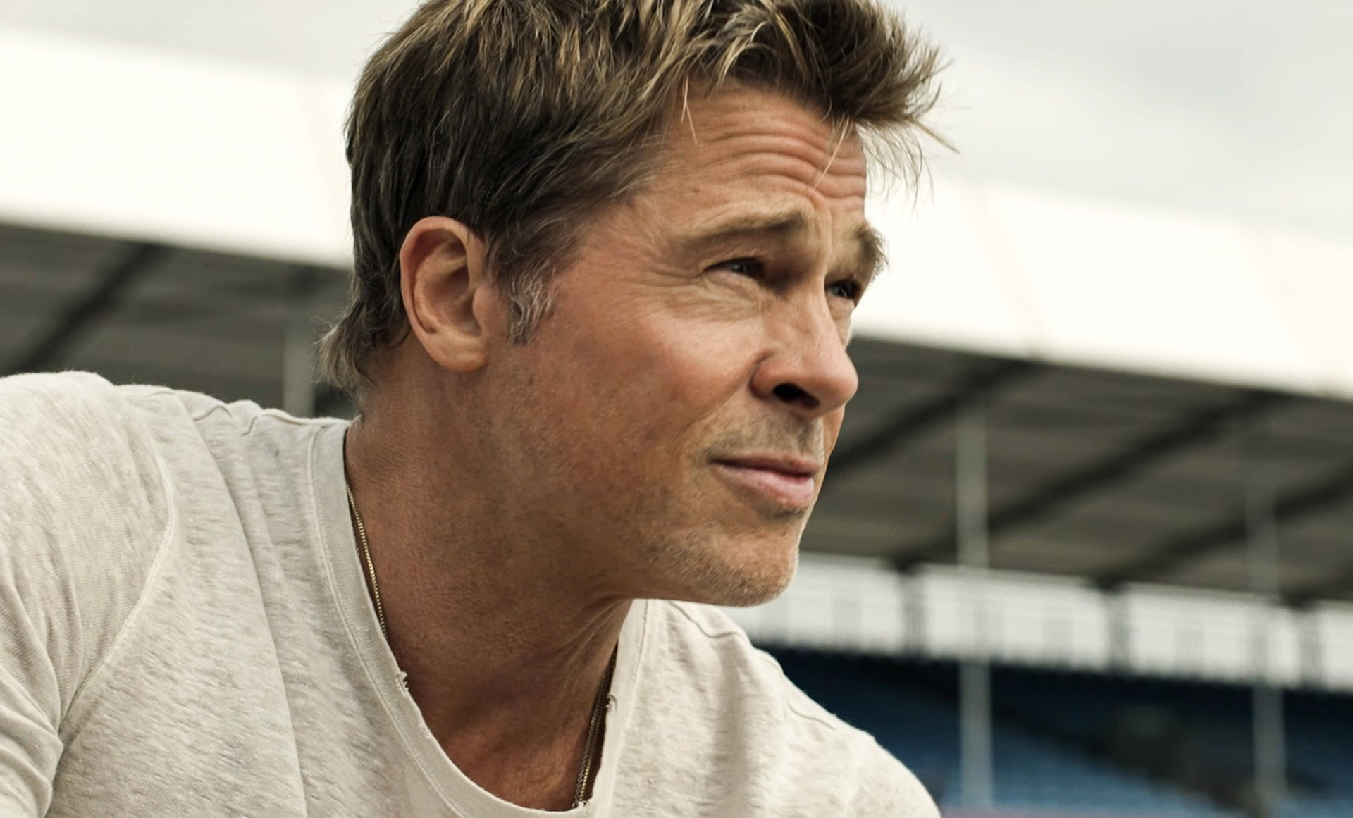 Brad Pitt USA. Brad Pitt in a scene in (C) Warner Bros. Pictures, F1 (2025). Plot: A former Formula One (F1) driver is asked to come back into the sport and mentor an up and coming driver. Director: Joseph Kosinski Writer: Ehren Kruger Source: Formula One LMK110-190325-004 Supplied by LMKMEDIA. Editorial Only. Landmark Media is not the copyright owner of these Film or TV stills but provides a service only for recognised Media outlets.