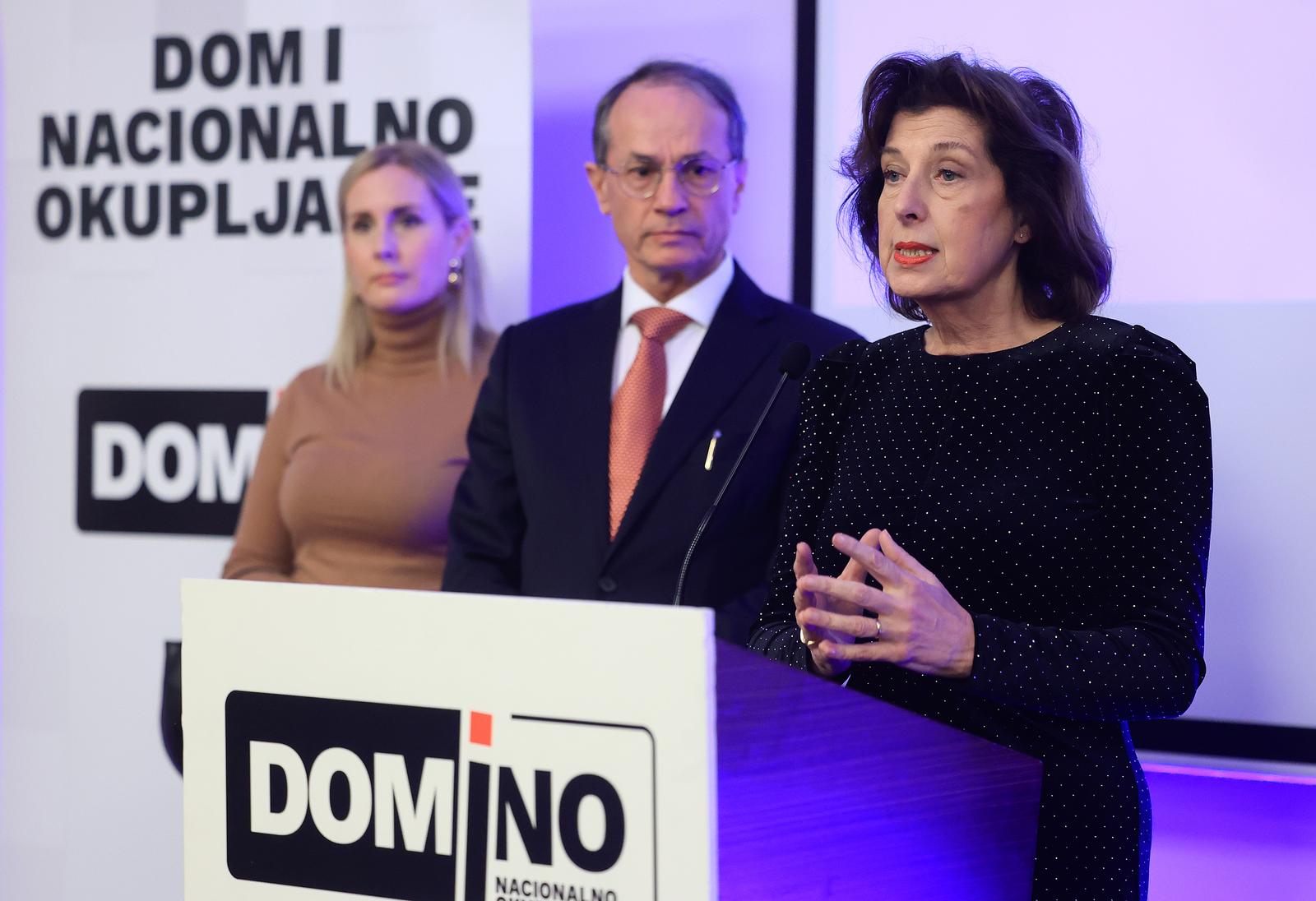 29.12.2024., Zagreb - Izborni stozer predsjednicke kandidatkinje Branke Lozo u hotelu Aristos. Photo: Marko Prpic/PIXSELL