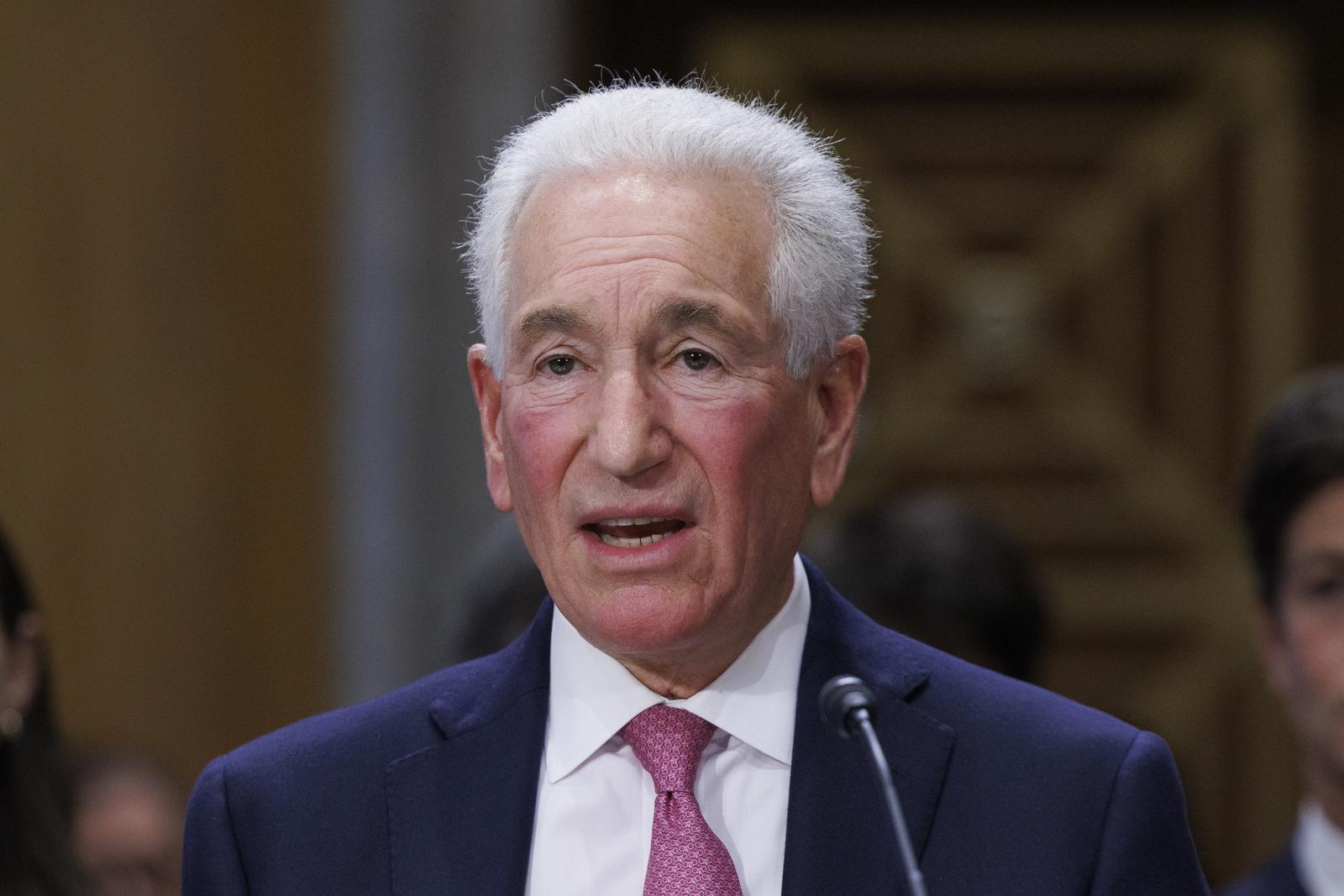 Charles Kushner, nominee to be US Ambassador to France and Monaco, testifies during a hearing on their nomination in a Senate Foreign Relations Committee hearing in Washington DC on Thursday, May 1, 2025. (Photo by Aaron Schwartz/Sipa USA) Photo: Sipa USA/SIPA USA