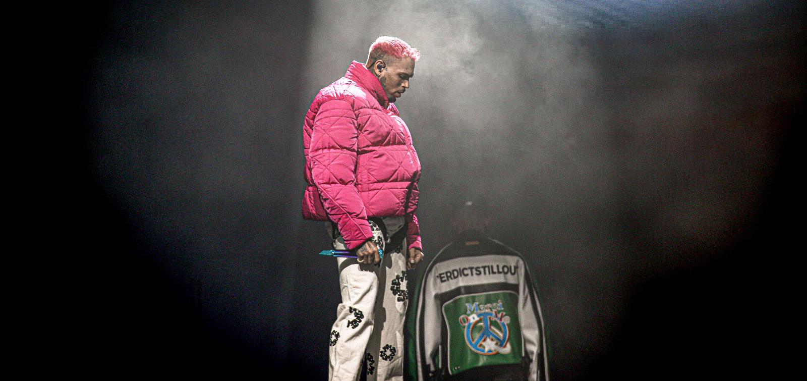 Chris Brown en concert à l'Accor Hotel Arena (Bercy) à Paris, le 23 février 2023. Chris Brown in concert at the Accor Hotel Arena (Bercy) in Paris, February 23, 2023. Photo: VANSTEENKISTE STEPHANE / BESTIMAGE/BESTIMAGE