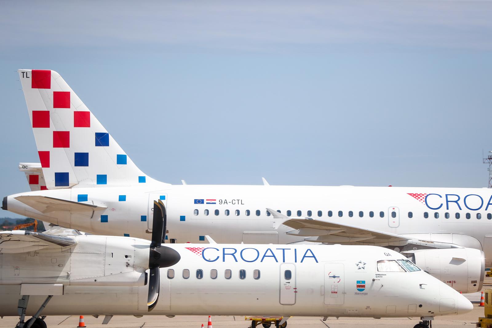 06.08.2024., Zagreb - Svecani prvi let Croatia Airllines novim zrakoplovom Airbus A220 na letu Zagrab - Split. Photo: Matija Habljak/PIXSELL