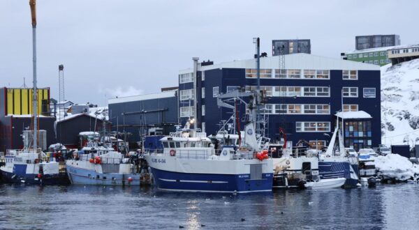 File photo taken in January 2025, shows a port in Nuuk, Greenland. (Kyodo) ==Kyodo  Photo via Newscom