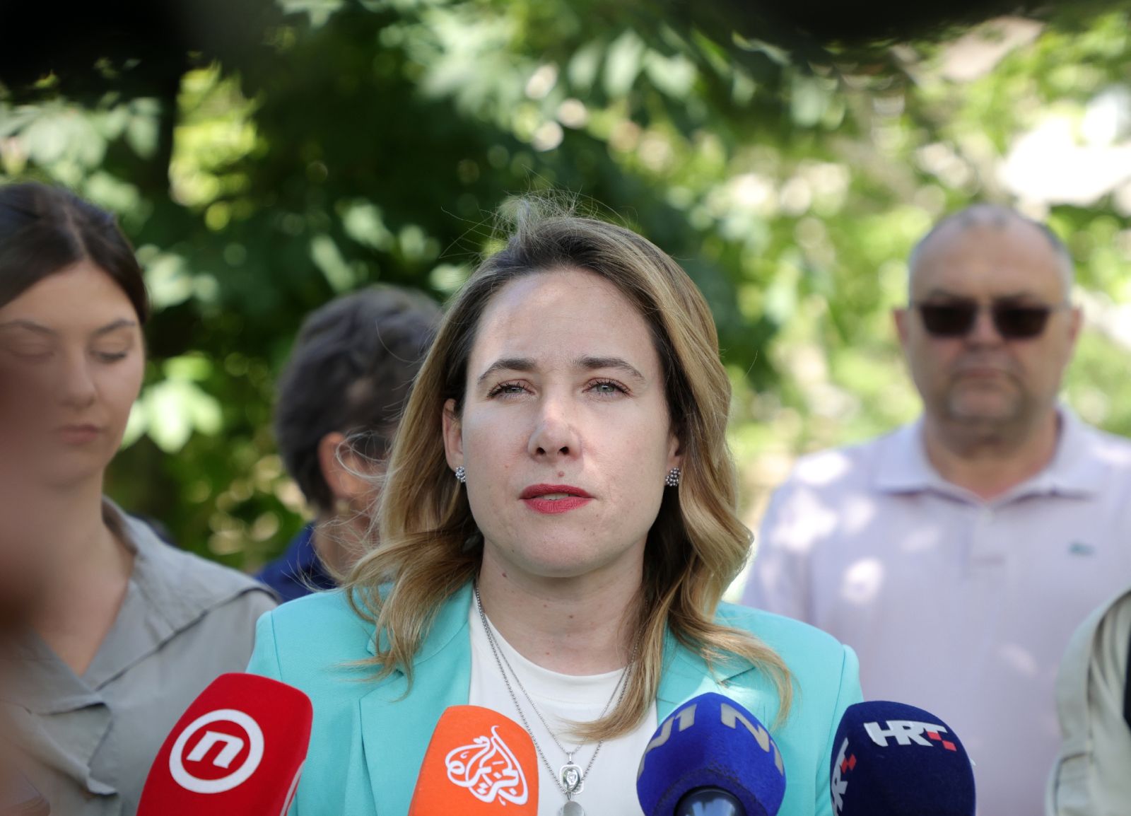 agreb.27.5.2025. - Održana je konferencija za novinare kandidatkinje za gradonačelnicu Zagreba, Marije Selak Raspudić s temom "Ako Tomašević dođe na vlast slijede novi udari na džep vozača" .foto HINA/ Tomislav Pavlek/ tp