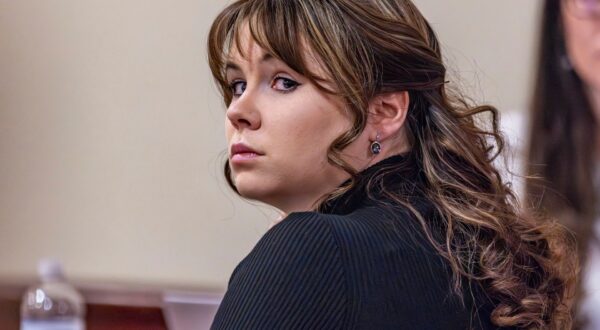 FILE - Hannah Gutierrez-Reed, the former armorer for the Western film "Rust," listens to closing arguments in her trial at district court, Wednesday, March 6, 2024, in Santa Fe, N.M. (Luis Sánchez Saturno/Santa Fe New Mexican via AP, Pool, File) Baldwin Set Shooting