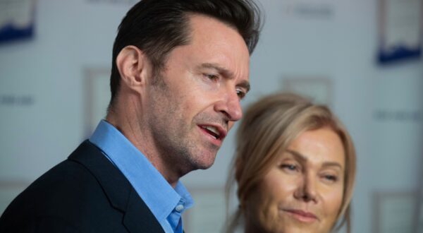 Photo by: NDZ/STAR MAX/IPx 2023 2/6/18 Hugh Jackman and Deborra-lee Furness attend Bob Roth's "Strength In Stillness: The Power of Transcendental Meditation" book launch party at Joe's Pub on February 6, 2018 in New York City. Hugh Jackman and Deborra-lee Furness at a book launch party