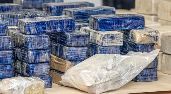11.01.2022., Policijska postaja Vila Palma, Dubrovnik - Konferencija za medije povodom nnajvece zapljene heroina u Hrvatskoj ikad: U Luci Ploce zaplijenili su 220 kilograma heroina i 62 kilograma kokaina.
Photo: Grgo Jelavic/PIXSELL Photo: Grgo Jelavic/PIXSELL
