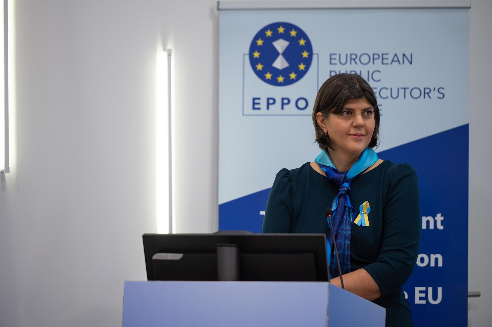 22.10.2024., Zagreb - Glavna europska tuziteljica Laura Kovesi odrzala je konferenciju za medije. Photo: Marko Juric/PIXSELL