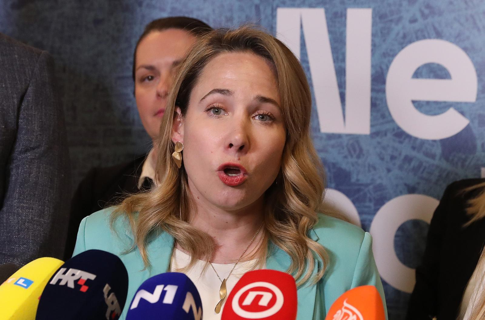 18.05.2025., Zagreb - Docek izbornih rezultata u izbornom stozeru Marije Selak Raspudic u Baccone Pizza&Bar u Nehajskoj ulici. Photo: Robert Anic/PIXSELL