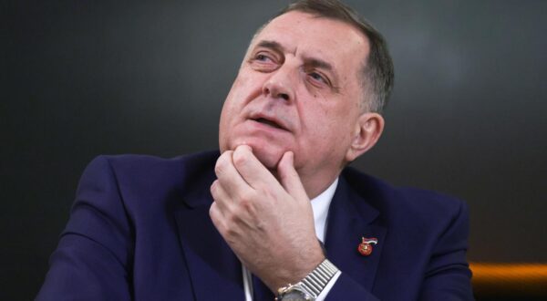 RUSSIA, KAZAN - FEBRUARY 22, 2024: Milorad Dodik, president of Republika Srpska, one of the two entities of Bosnia and Herzegovina, gives an interview to the TASS/Sipa USA Russian News Agency. Kirill Kukhmar/TASS/Sipa USA Photo: Tass/SIPA USA