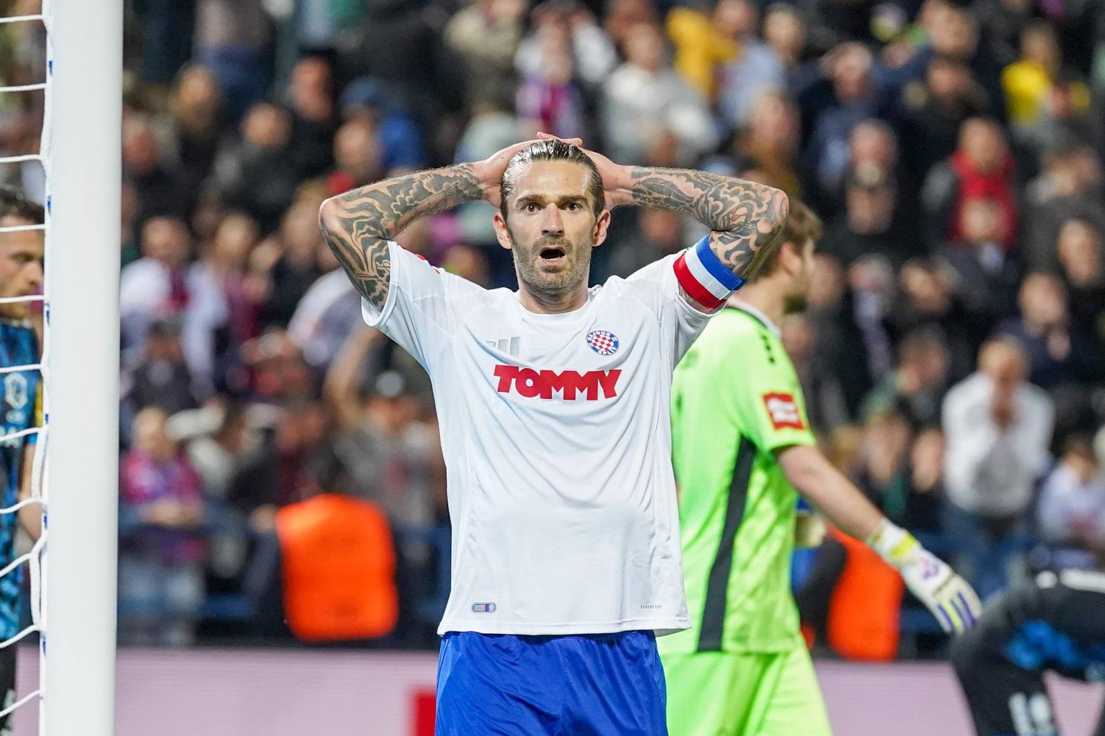 Kroatien: Fussball SuperSport 1. HNL - 18.04.2025, 30. Spieltag - NK Varazdin vs. HNK Hajduk Split - Stadion Varteks Varazdin, Kroatien Marko Livaja Hajduk Split *** Croatia Football SuperSport 1 HNL 18 04 2025, Matchday 30 NK Varazdin vs HNK Hajduk Split Stadion Varteks Varazdin, Croatia Marko Livaja Hajduk Split Copyright: xLukaxKolanovicx Photo: IMAGO/Luka Kolanovic/IMAGOSPORT