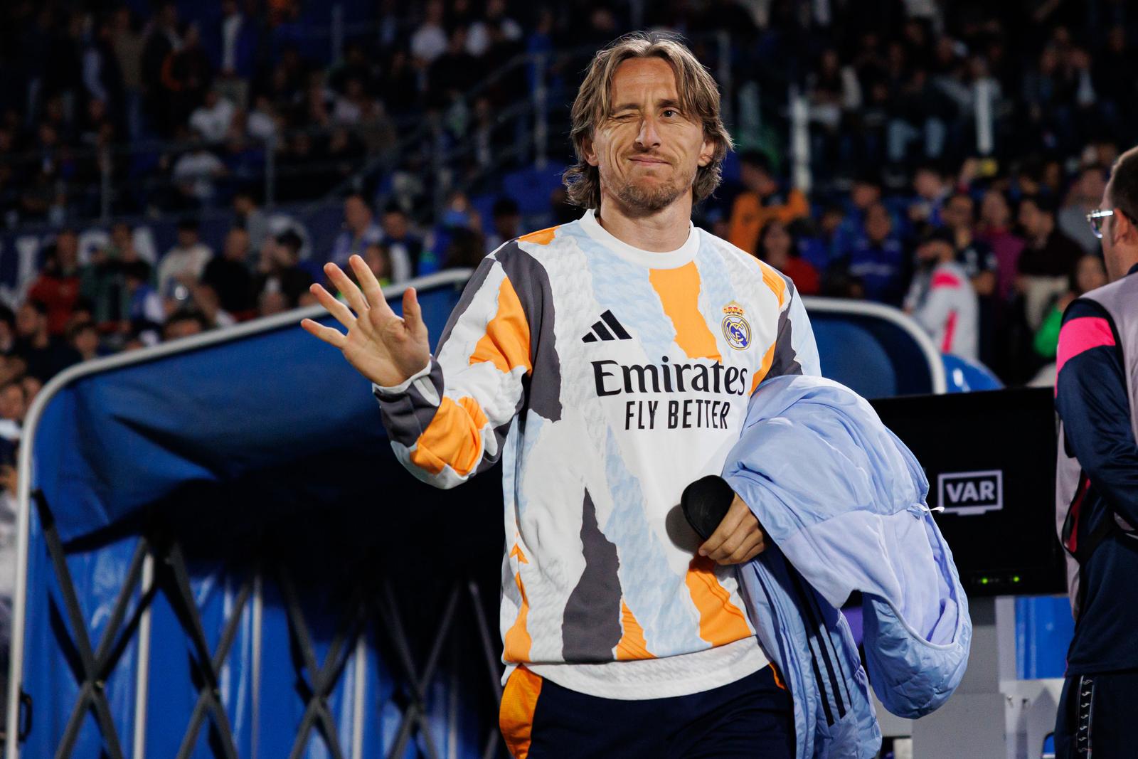 Luka Modric of Real Madrid CF seen in action during LaLiga EA SPORTS game between teams of Getafe CF and Real Madrid CF at Estadio Coliseum. Final score Getafe CF 0 : 1 Real Madrid CF (Photo by Maciej Rogowski / SOPA Images/Sipa USA) Photo: SOPA Images/SIPA USA